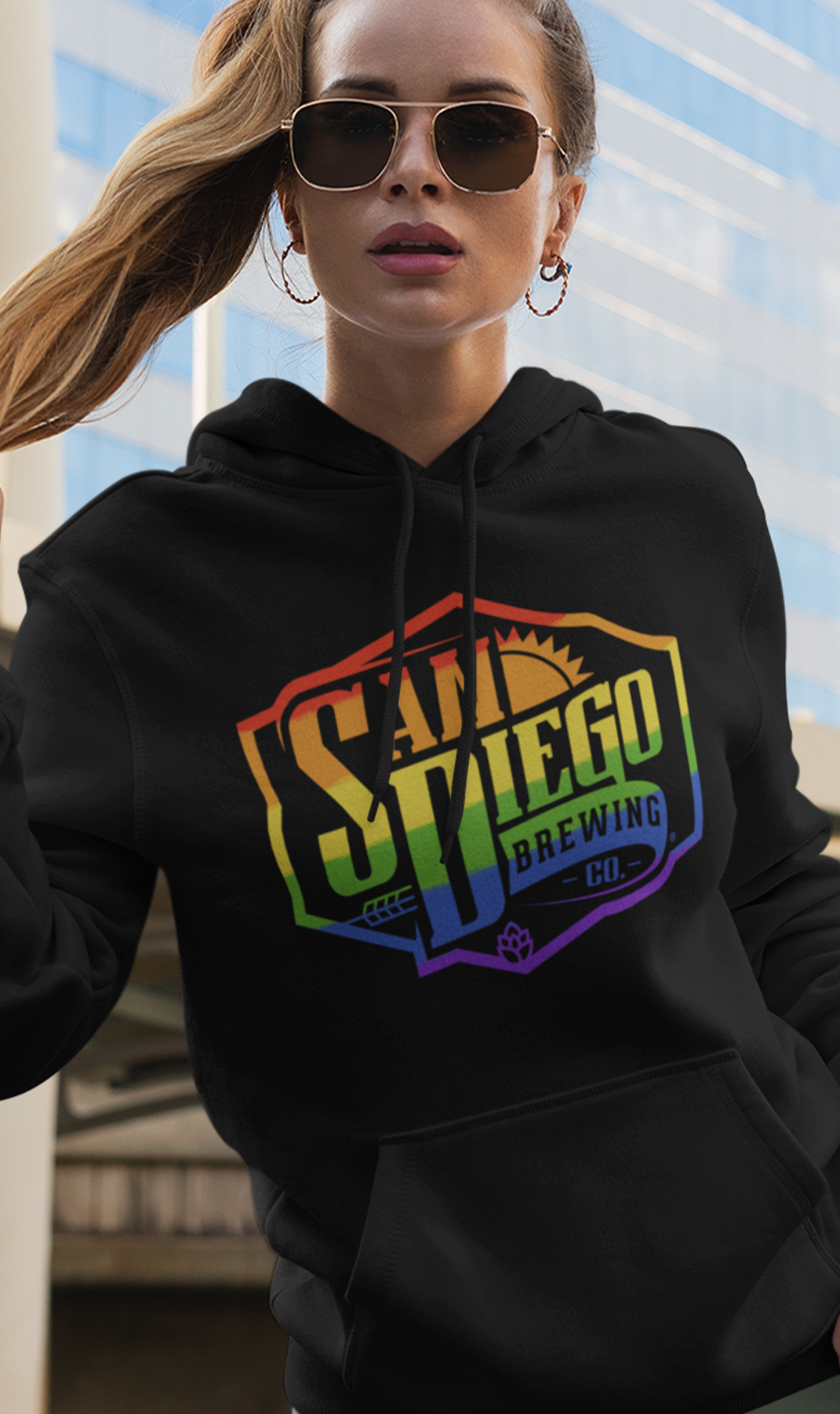 San Diego Brewing® Pride Rainbow Hoodie